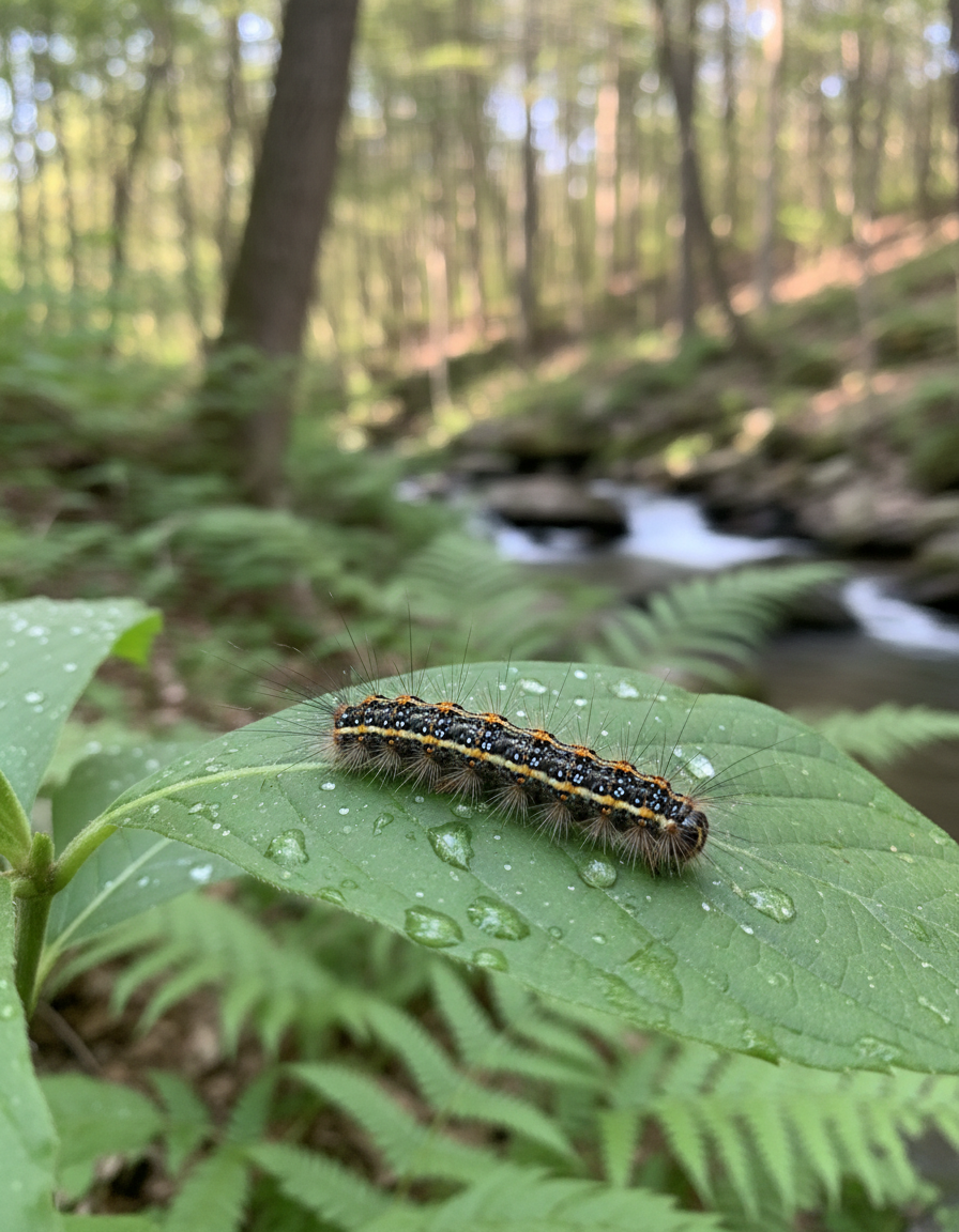 Stylized blue duotone portrait of a person facing the camera with arms crossed